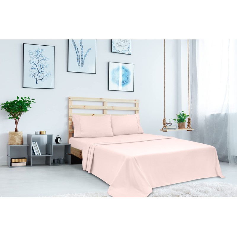 Royale Linens - Sábana encimera de microfibra cepillada, 1800 hilos,