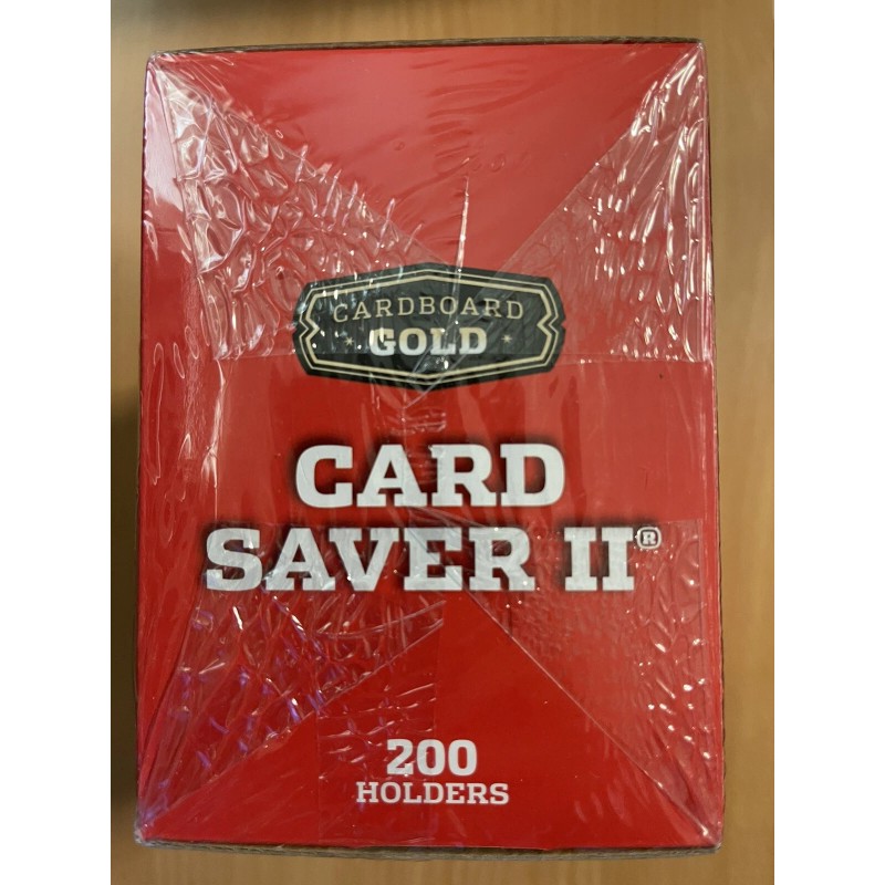 Cardboard Gold Card Saver II Semi-Rigid Plastic Holders Cardboard Gold