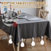 12Pcs Tablecloth Weights with Metal Clip Teardrop Shape Tablecloth Pendant