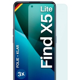 moex FlexProtect Screen Protector Compatible with Oppo Find X5 Lite Screen Protector Only 0.2 mm Thin, HD Ultra Clear and Extra Scratch-Resistant - Pack of 3