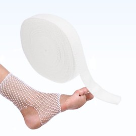 Fix Elastic Net Tubular Support Bandage - Surgical Wound Dressing, Medical Cotton Stockinette, 10 Yards Long, Breathable & Soft (Size 6)
