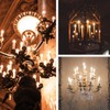 2W Candelabra Led Bulbs, Dimmable E12 Chandelier Light Bulbs, 2200K,