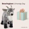 Bearington Garret The Goat Realistic Stuffed Animals - 12" Gray