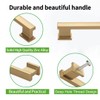 TUNNY 5 Pack Champagne Bronze 12.6Inch(320mm) Hole Centers Kitchen Cabinet