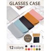 NOA LINO Glasses Case, 12 Colors x Cloth Included, Glasses