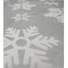 Christmas Table Cloth Silver Cloth With Snowflake Design 52" x
