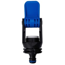 Blue Universal Kitchen Tap Adapter - Mixer Garden Hose Pipe Joiner Connector - Indoor/Outdoor Tap Connector for Hose/Pipe - Click-lock Easy Connect Feature