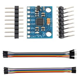 EPLZON 1pcs MPU-6050 GY-521 MPU6050 3 Axis Accelerometer Module 6 DOF Gyroscope Sensor Module 16 Bit AD Converter Data Output IIC I2C for Arduino