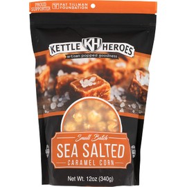 Kettle Heroes, Popcorn Sea Salted Caramel Corn, 12 Ounce