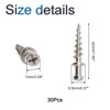 INCREWAY Picture Screws, 30Pcs Double-Headed Bear Claw Hangers Heavy Duty
