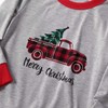 IFFEI Matching Family Pajamas Sets Christmas PJ's Sleepwear Truck Print
