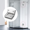 Heavy Duty Shower Glass Door Hinge,Solid One-Piece Precision Cast with