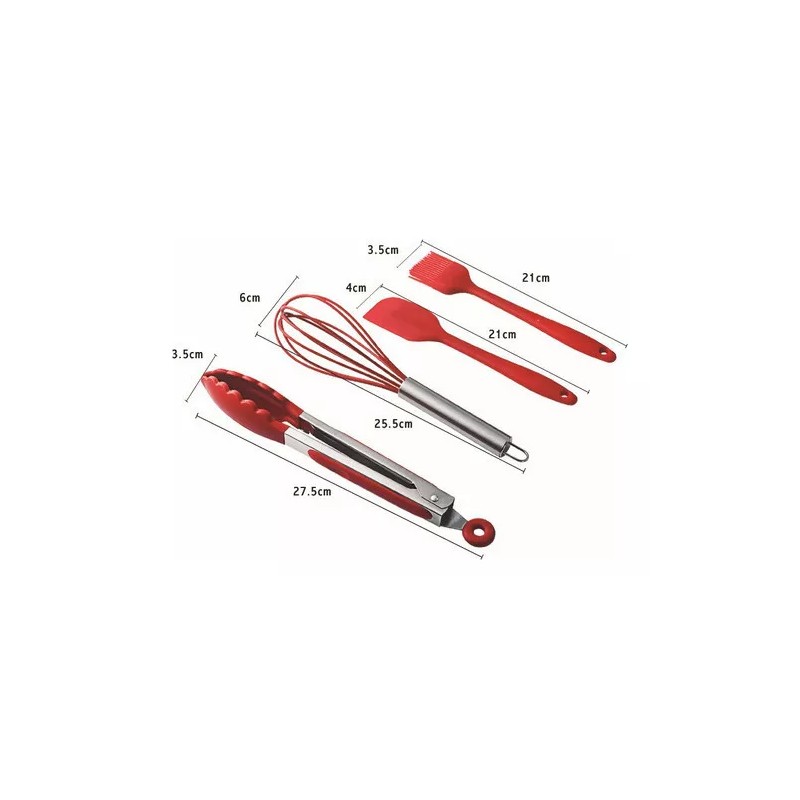 Generic Utensilios De Cocina De Silicona, 10 Piezas, Cuchara Y