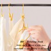 10Pcs Gold Boot Clips for Closet,Single Hooks Clothes Pins Hanger