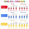 Glarks 360pcs 22-16/16-14/12-10 Gauge Quick Disconnect Electrical Insulated Spade Fork