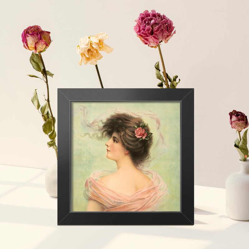 LaVie Home 3x3 Picture Frame for Wall Display, 3x3 Black