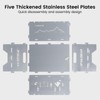 Portable Charcoal Grill, Total 343 Sq. In. Foldable Tabletop BBQ