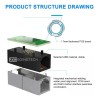 Cople RJ45 Cat5/6/7/8 Zcgoingtech Adaptador Ethernet Alta Velocidad 10Gbps