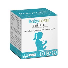 BabyFORTE® Breastfeeding 90 Vegan Capsules - Fenugreek 10:1, Fennel, Quatrefolic®, Combine with Breastfeeding Vitamins