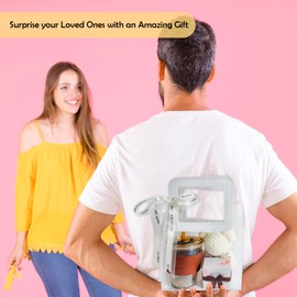 RUBBER BOND Happy Birthday gift Box for Women (Cup & Balloons)