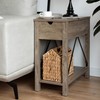 StorageWorks Hand-Woven Divided Magazine Basket, Rattan Magazine Holder, Natural Wicker