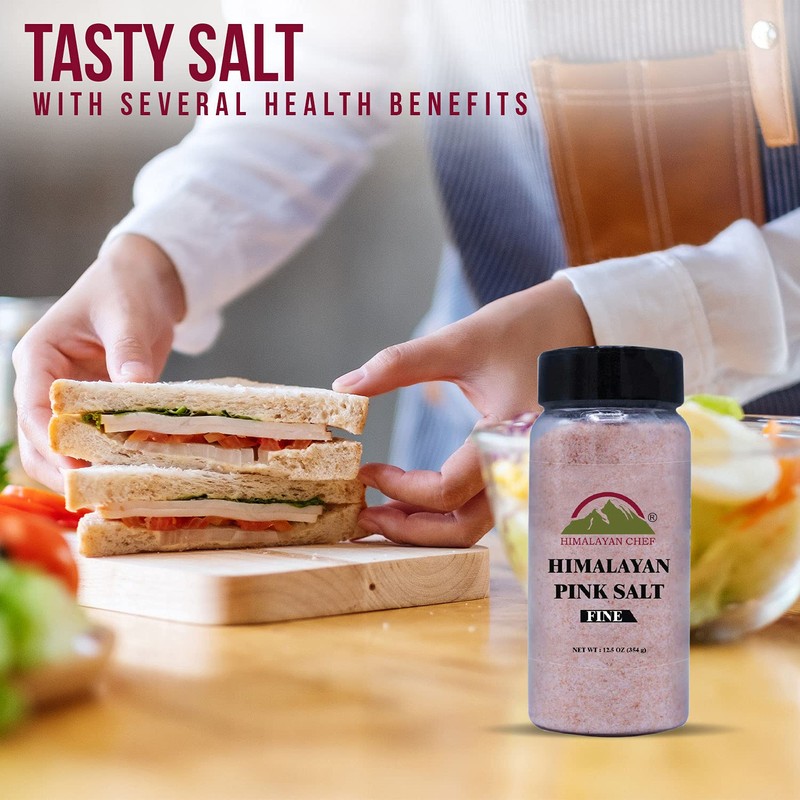 Himalayan Chef Pink Salt Shaker-12.50oz/Each, 4.68 Lbs