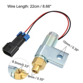 MACHSWON 12V Car Fan Clutch High Temp Air Solenoid Valve Replacement 1689785C91 500827 3551298C92 F224903 450560E