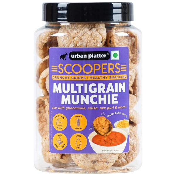 Scoopers Multigrain Munchie, 60g (Crunchy Crisps Made with Popped Multi-Grains