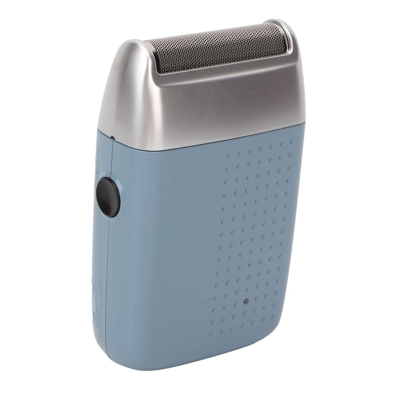 Rechargeable Beard Trimmer Blue USB Waterproof Portable Electric Hair Clipper