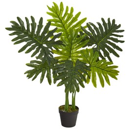 Nearly Natural 3ft. Philodendron Artificial Plant (Real Touch)