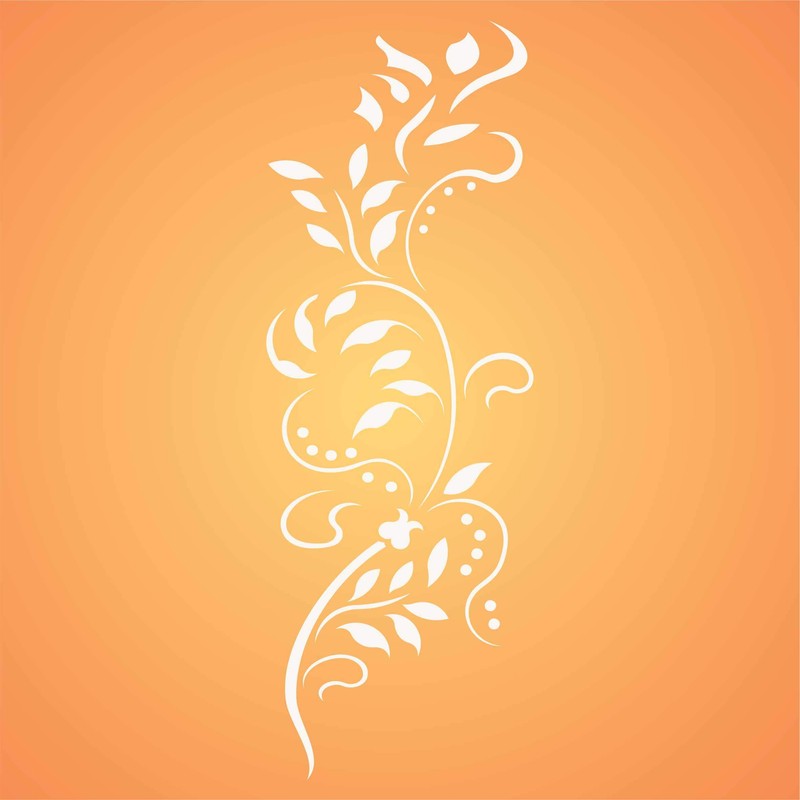 Vine Stencil, 7.5 x 22.8 cm (S) - Creeper Plant