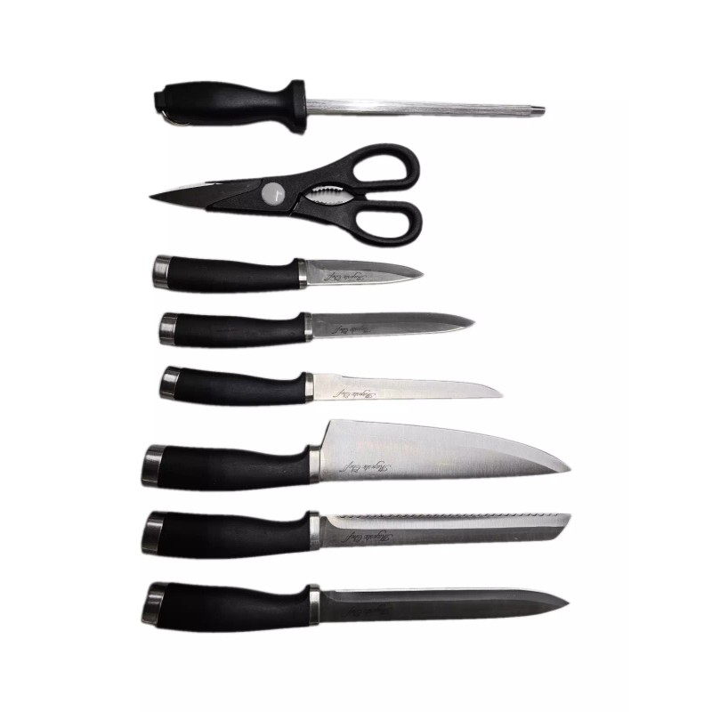 Chef Knife Majestic Chef 9 Piece Knife Block Set