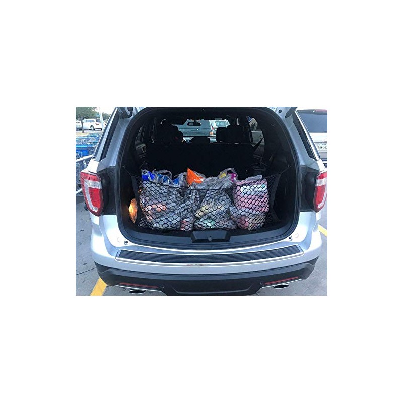 Envelope Style Automotive Elastic Trunk Mesh Cargo Net for Ford
