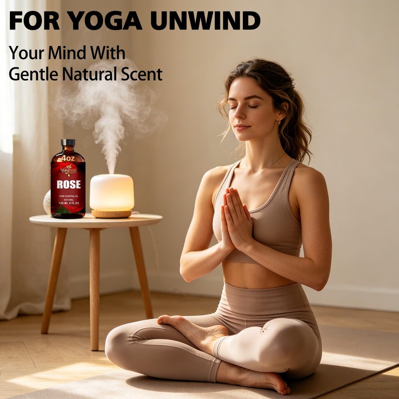 Rose Essential Oil for Humidifier Yoga Bath,Rose Oil - 4.33