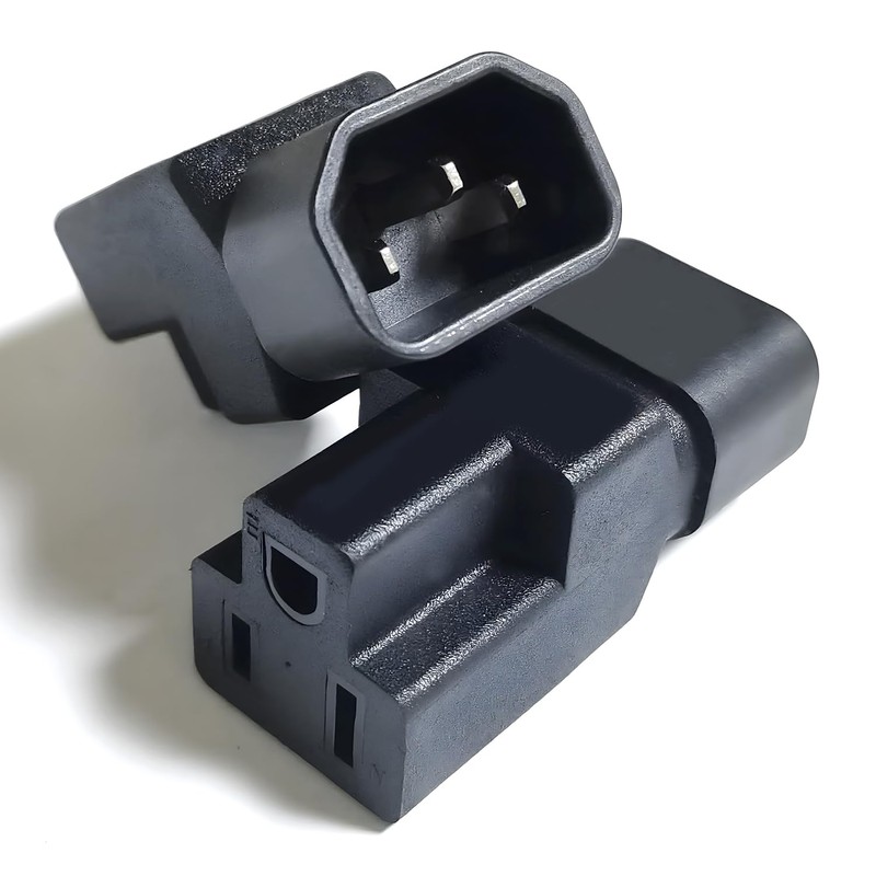 2 Pack IEC320 C14 Male to Nema 5-15R PDU USA