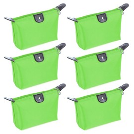 TOPTIE 6 Pack Dumpling Cosmetic Makeup Bag Water Toiletry Bag Handbag Purse Travel Storage Bag for Women-Green