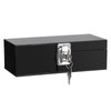 GUSHBIN Acrylic Cash Box with Lock Black Money Holder Organizer
