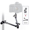 Camera Mount Adjustable Arm 530mm Double Sections Extension Metal Articulating