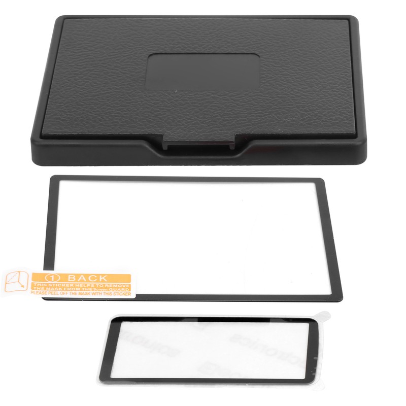 Digital Camera Sun Shade Hood Cover Display Screen Tempered Glass