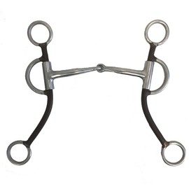 AJ Tack Double Rein Long Shank Sweet Iron Bit