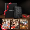 DOMIPHIE Men's Wallet, Trifold Black, Modern