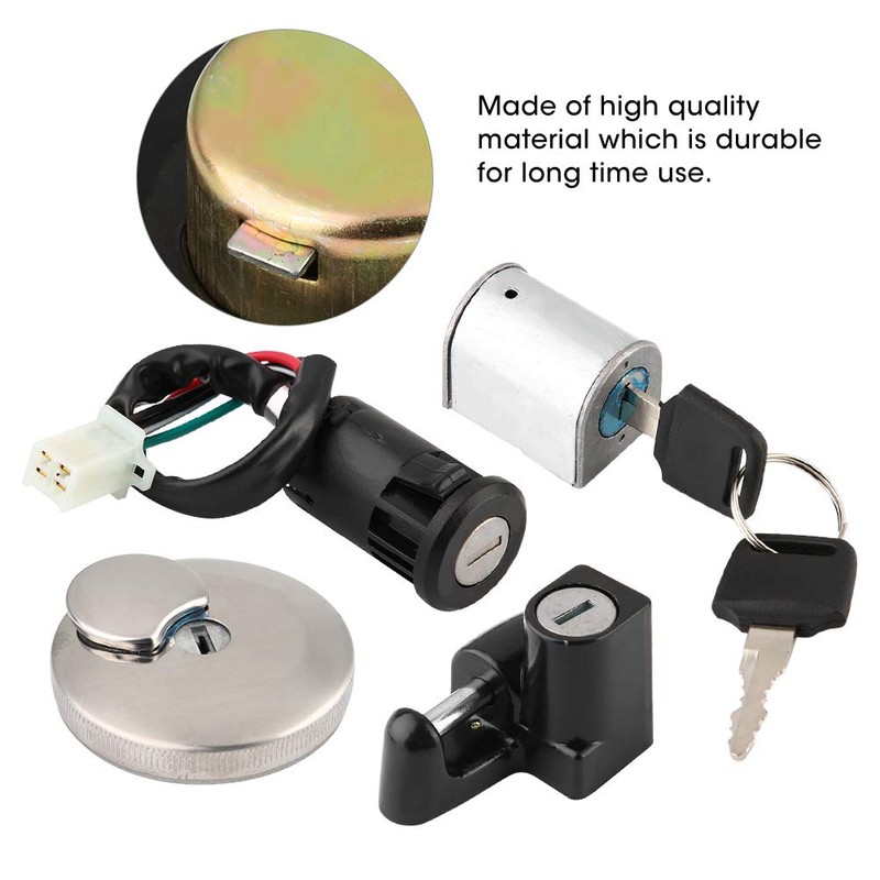 Helmet Lock, Ignition Lock, Lock + Key Set, Motorcycle Ignition
