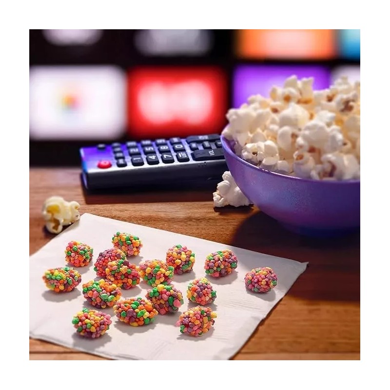 Rainbow Gummy Clusters, Candy, Rainbow, Crunchy and Gummy, Back to