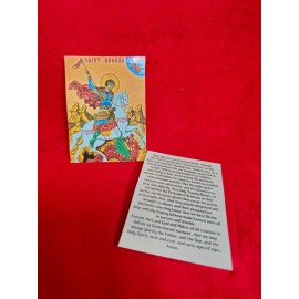 Saint George Laminated Orthodox Prayer Card Set - 10-Pack