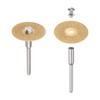 sourcing map 10pcs Diamond Cutting Wheel 22mm Titanium Coating Cut