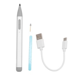 Magnetic Touch Pen Tablet Screen Rechargeable Stylus for Surface Pro X 9 8 7 6 5 4 3 Book 2 X1 Pro Silver