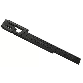 fordparts 2Pc 6.7L Turbo Side Stroke Emblems Badges for Power 2017-2023 F250 F350 Black