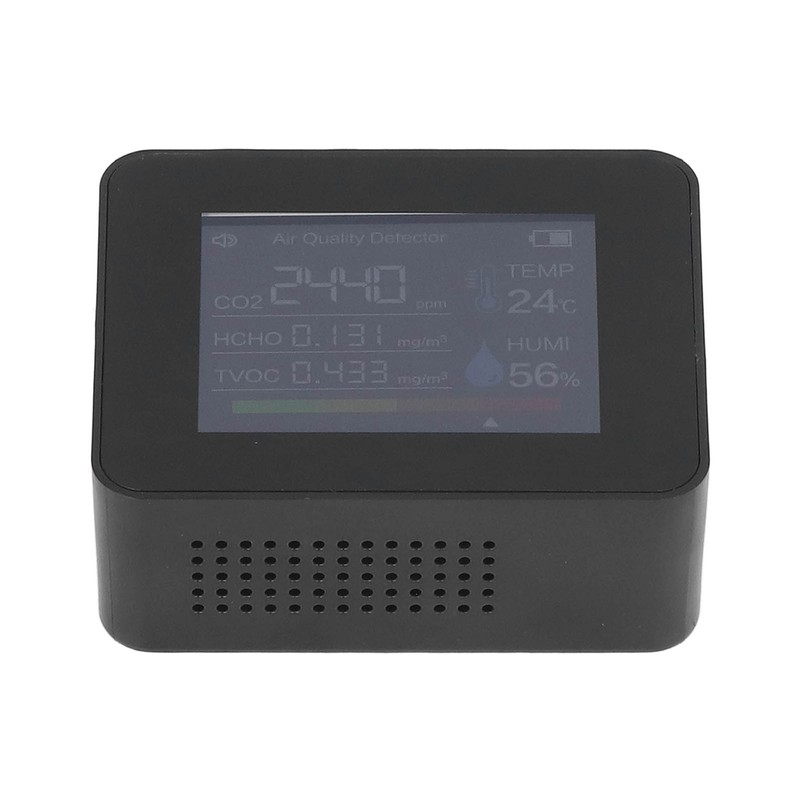 Portable Carbon Dioxide Detector USB Charging Temperature and Humidity Tester