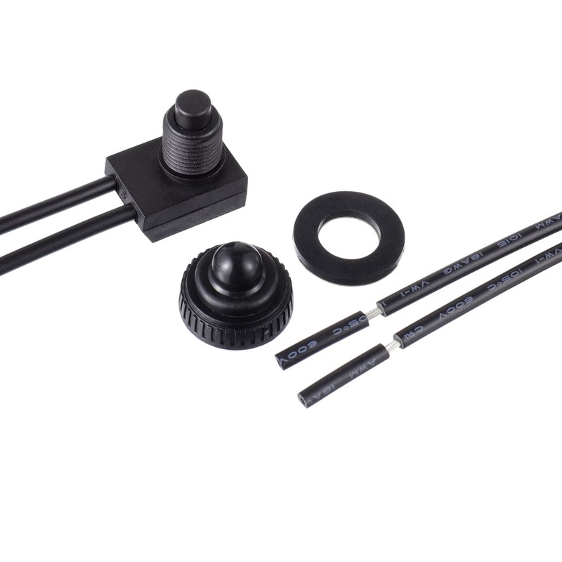 EPLZON KP-107 Waterproof Push Button Switch 12V ON/Off SPST Switch
