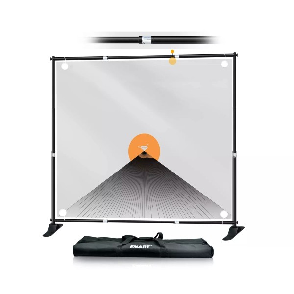 Emart Banner Stand, 10x10 ft Heavy Duty Adjustable Step and